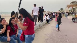 Kuwait Maliya  Kuwait city  Maliya Beach Friday Maliya my fast vlog Kuwait City Maliya on YouTube [upl. by Ennovyahs357]