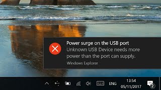 How To Fix USB Power Surge In Windows [upl. by Trinatte]