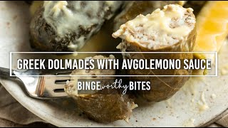 Greek Dolmades with Avgolemono Sauce [upl. by Sallyann]