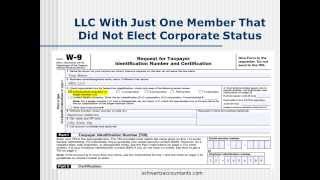 W9 Basics How to Complete a W9 Form for an LLC [upl. by Koeppel]