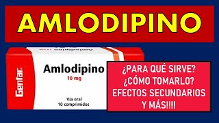 🔴 AMLODIPINO  PARA QUÉ SIRVE MECANISMO DE ACCIÓN EFECTOS SECUNDARIOS Y CONTRAINDICACIONES [upl. by Bashemath]