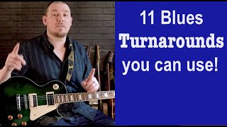 Blues Guitar Turnaround Licks Lesson [upl. by Gorski]