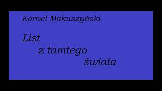 Kornel Makuszyński List z tamtego świata Audiobook Cała książka [upl. by Celio666]