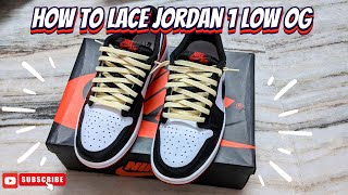 HOW TO LACE JORDAN 1 LOW OG LOOSELY [upl. by Tammara589]