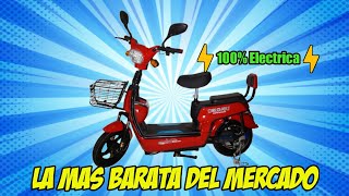 LA MOTO ELÉCTRICA MAS BARATA DEL MERCADO UNA BUENA OPCIÓN PARA LOS MANDADOS [upl. by Acceber]