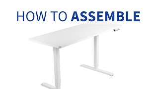 VIVO Electric Desk Assembly instructions [upl. by Damicke574]