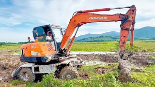 Máy Cẩu DOOSAN phần 25  Máy Xúc DOOSAN Ra đồng múc đất Nhạc Hay Sôi Động [upl. by Pascasia]