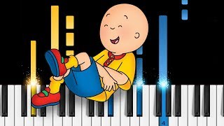 Caillou Theme Song  EASY Piano Tutorial [upl. by Noid]