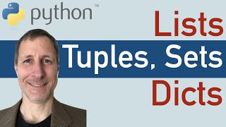 Python Data Structures  Lists Tuples Sets amp Dictionaries tutorial [upl. by Thar410]