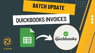 Bulk Update QuickBooks Invoices with GAccon [upl. by Ereveniug378]