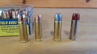 44 Magnum Bear Loads Penetration Test  Buffalo Bore amp Underwood vs 2x10 Lumber [upl. by Moule]