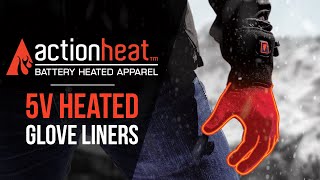 ActionHeat Battery Heated Glove Liners  TheWarmingStore [upl. by Hennie]