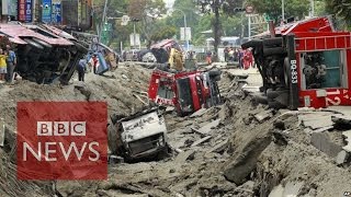 Massive Taiwan gas explosion kills 24  BBC News [upl. by Sommer123]