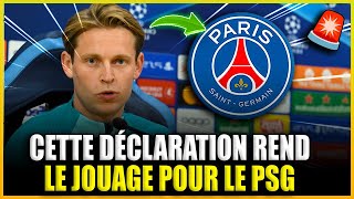 😱 URGENT CELA A SURPRIS TOUT LE MONDE  VOUS POUVEZ CÉLÉBRER  ACTUALITÉS PSG [upl. by Llertniuq]