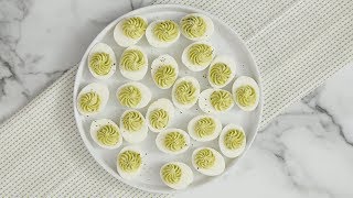 Avocado Deviled Eggs  Martha Stewart [upl. by Dorita]