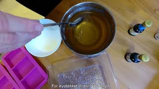 DIY  How to make soap at home  Norwegian subtitles [upl. by Anitnauq]