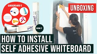 How to Install Self Adhesive WhiteBoard [upl. by Odelet]