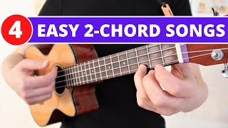 Easy 2 Chord Songs Beginner Ukulele Tutorial [upl. by Regazzi]