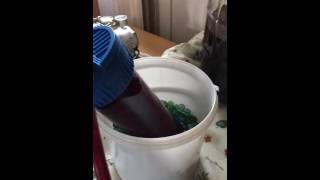 Racking wine using a vacuum pump [upl. by Norel]