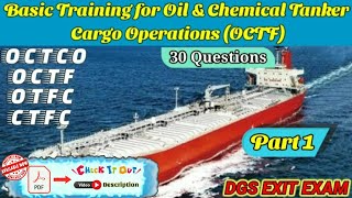 OCTF  OCTCO Exit Exam Questions 1  PDF on wwwexitexamportalcom  Tanker Cargo Operations OCTO [upl. by Nerita]