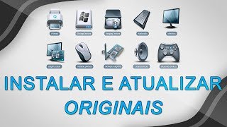 Como encontrar instalar e atualizar os drivers originais do PC  Rápido Prático e grátis [upl. by Zinn]