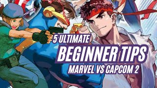 MvC2 5 Ultimate Marvel vs Capcom 2 Beginner Tips [upl. by Auqenaj]