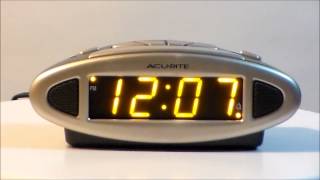 AcuRite 13027 Electric Digital LED Alarm Clock with IntelliTime Technology [upl. by Brandyn]