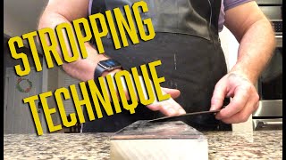 Knife Knowledge Stropping technique [upl. by Almeida]