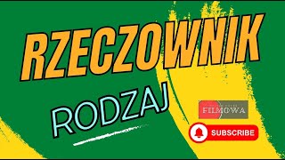 Rzeczownik  rodzaj [upl. by Stutman]