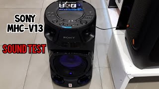 Sony MHCV13 High Power Audio System  Bass Sound Test and looks [upl. by Nairadal]