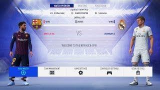 FIFA 19  Barcelona Vs Real Madrid FULL GAMEPLAY  1080PPS4 [upl. by Swigart]