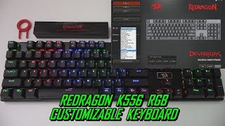 Redragon K556 RGB Devarajas Mechanical Gaming Keyboard [upl. by Ateloiv]