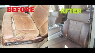 King Ranch Leather Seat Restoration [upl. by Selinda]