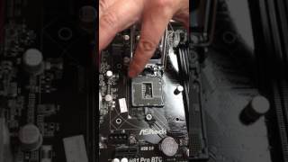 How to install a processor on a ASRock H81 PRO BTC [upl. by Dorelle]