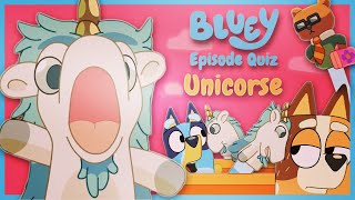 Bluey Season 3  UNICORSE 🦄  Episode Quiz  Unicorn  Horse  ROFL 🤣 [upl. by Millman315]