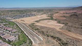 Sereno Community Aerial Tour in Peoria AZ  Mattamy Homes in Phoenix AZ [upl. by Zebe]