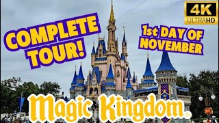 Magic Kingdom Walkthrough 2023 Walt Disney World Resort in 4KNovember [upl. by Oiled]