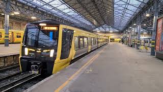 New Merseyrail Class 777014 Departs Southport With Horn [upl. by Annod30]