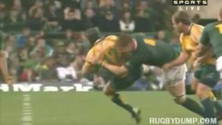 Bakkies Botha hit on Berrick Barnes [upl. by Atsilac631]