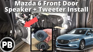 2014  2020 Mazda 6 Front Door Speaker Install [upl. by Masao]