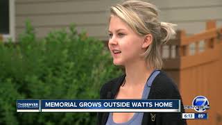 Memorial grows outside Watts family home in Frederick [upl. by Adnilg]