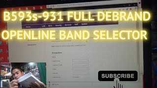 PAANO MA OPENLINE ANG B593s931 Full Debrand amp Unlock v2 2019 WITH BAND SELECTOR [upl. by Rubbico781]