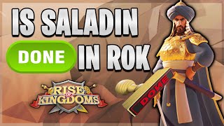 Is Saladin DONE in RoK  Rise of Kingdoms [upl. by Esyak]