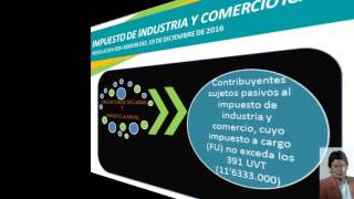 IMPUESTO DE INDUSTRIA Y COMERCIO ICA Y RETENCIÓN ICA [upl. by Joletta450]