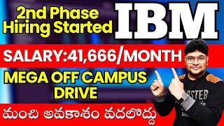 IBM Mass Hiring Started  IBM Recruitment 2024  IBM jobs  Latest jobs in Telugu  VtheTechee [upl. by Ardnasela68]