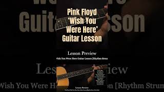 Pink Floyd Wish You Were Guitar Lesson with Solos [upl. by Bradly]