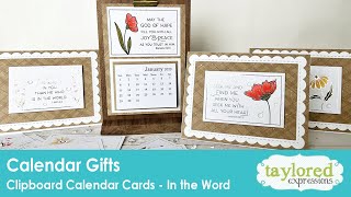 Clipboard Calendar Cards  In the Word  Religious amp Spiritual  Taylored Expressions [upl. by Amend]