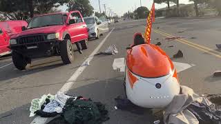 Near Fatal Accident in Velomobile part 1 [upl. by Eslehc84]