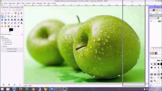 GIMP  wycinanie za pomocą ścieżek [upl. by Almire]