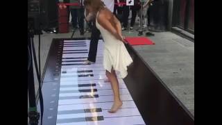 Best Piano played Amazing Piano Played with Foot [upl. by Ennayram]